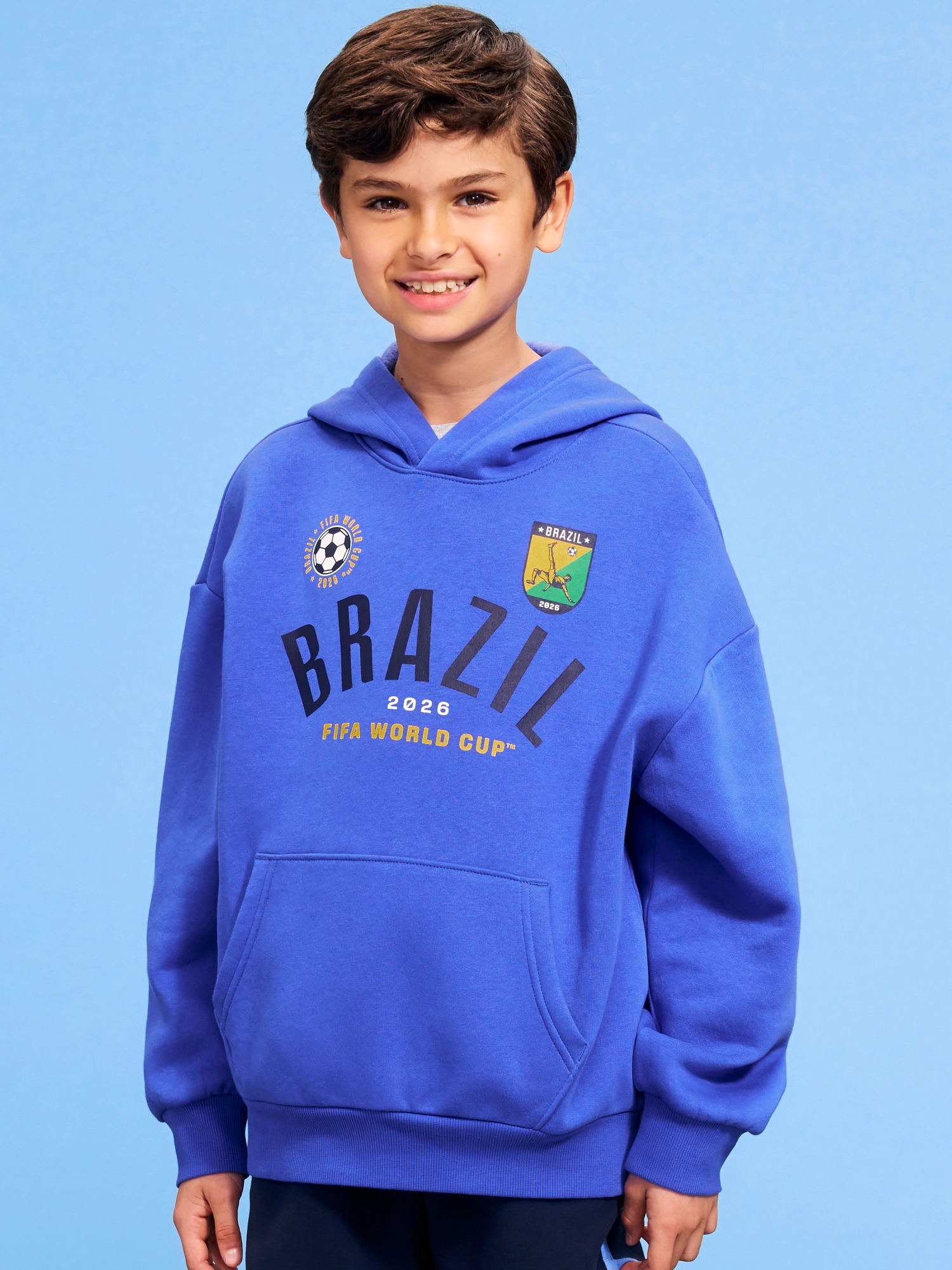 FIFA World Cup 26™ Brazil Oversized Pullover Hoodie for Boys