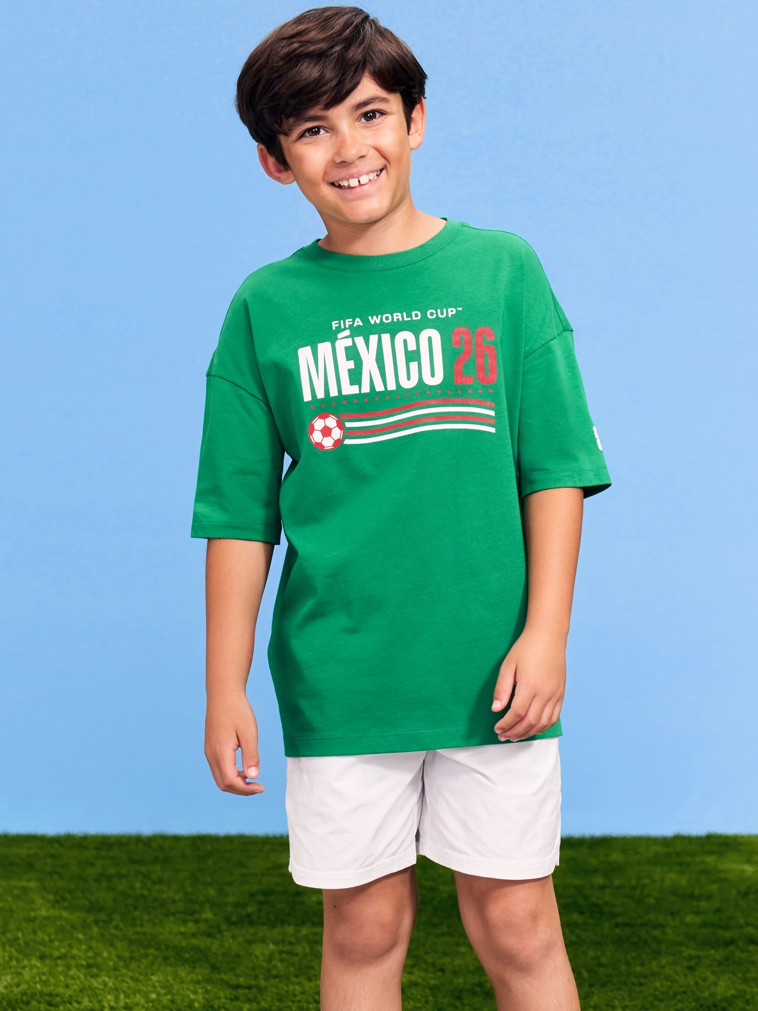 T-SHIRT SURDIMENSIONNÉ À IMPRIMÉ COUPE DU MONDE DE LA FIFA 26™, MEXIQUE POUR GARÇON