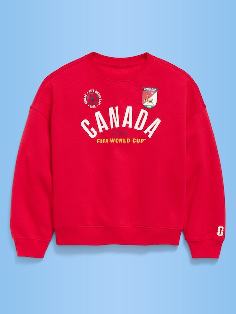 FIFA World Cup 26™ Canada Oversized Tunic Sweatshirt for Girls