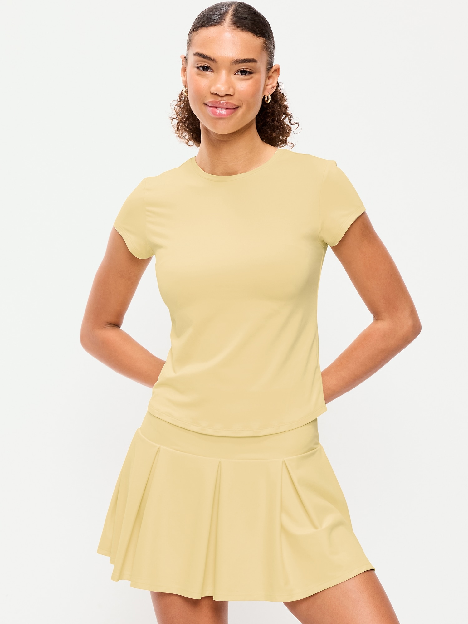 HAUT COUCHE DE BASE À MANCHES COURTES STUDIOSMOOTH