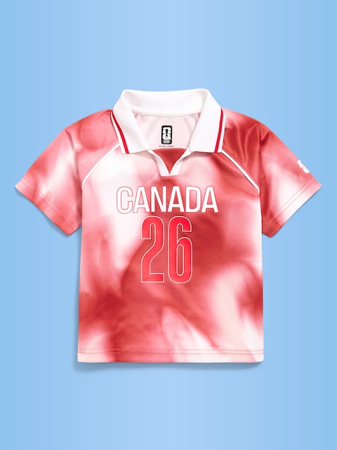 T-SHIRT À COL JERSEY COUPE DU MONDE DE LA FIFA 26™, CANADA UNISEXE POUR TOUT-PETIT