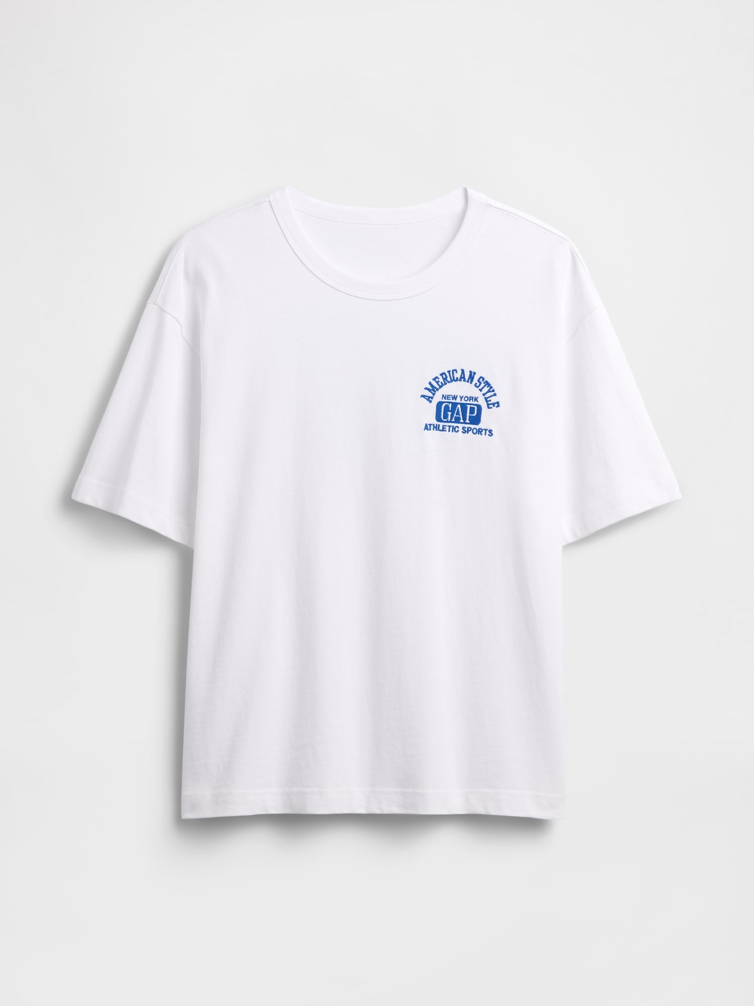ヘビーウェイト GAPロゴ リラックスフィット クロップドTシャツ-4