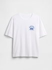 ヘビーウェイト GAPロゴ リラックスフィット クロップドTシャツ-4