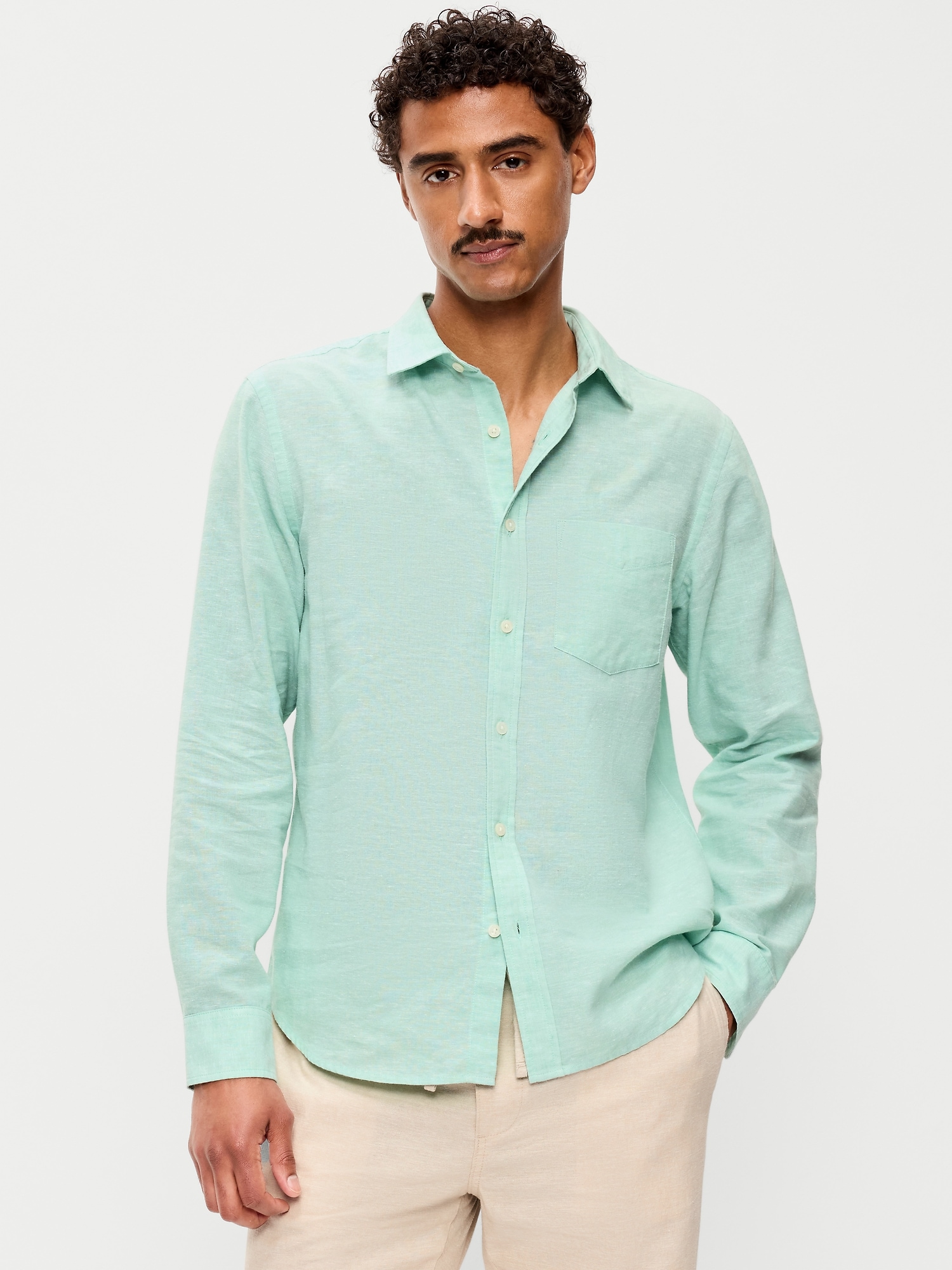 CHEMISE COUPE CLASSIQUE EN MÉLANGE DE LIN