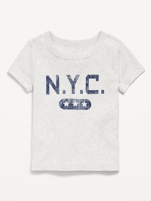 T-SHIRT AJUSTÉ À MANCHES COURTES POUR FILLE