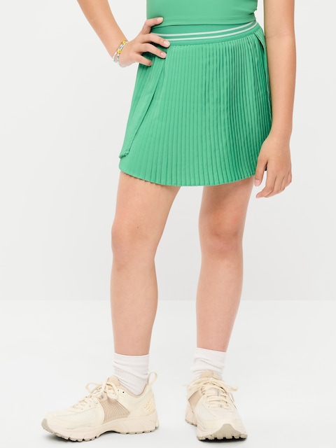 JUPE-SHORT À PLIS FINS ET À TAILLE HAUTE POUR FILLE