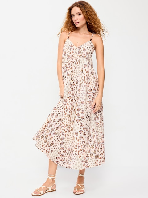 Sleeveless Boho Maxi Dress