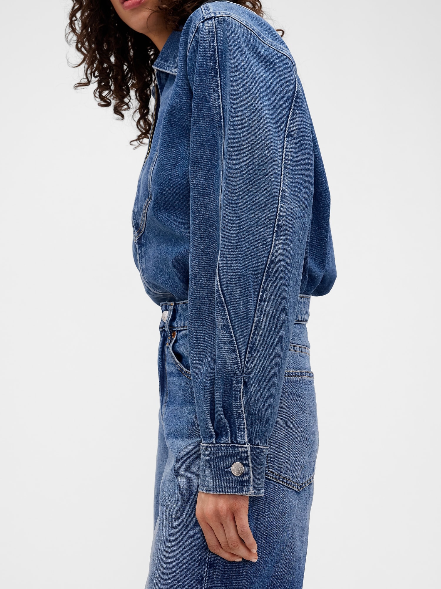 Victoria Beckham Denim Zip Shirt