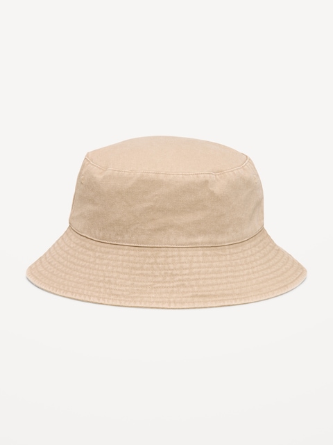 Washed Canvas Bucket Hat for Men
