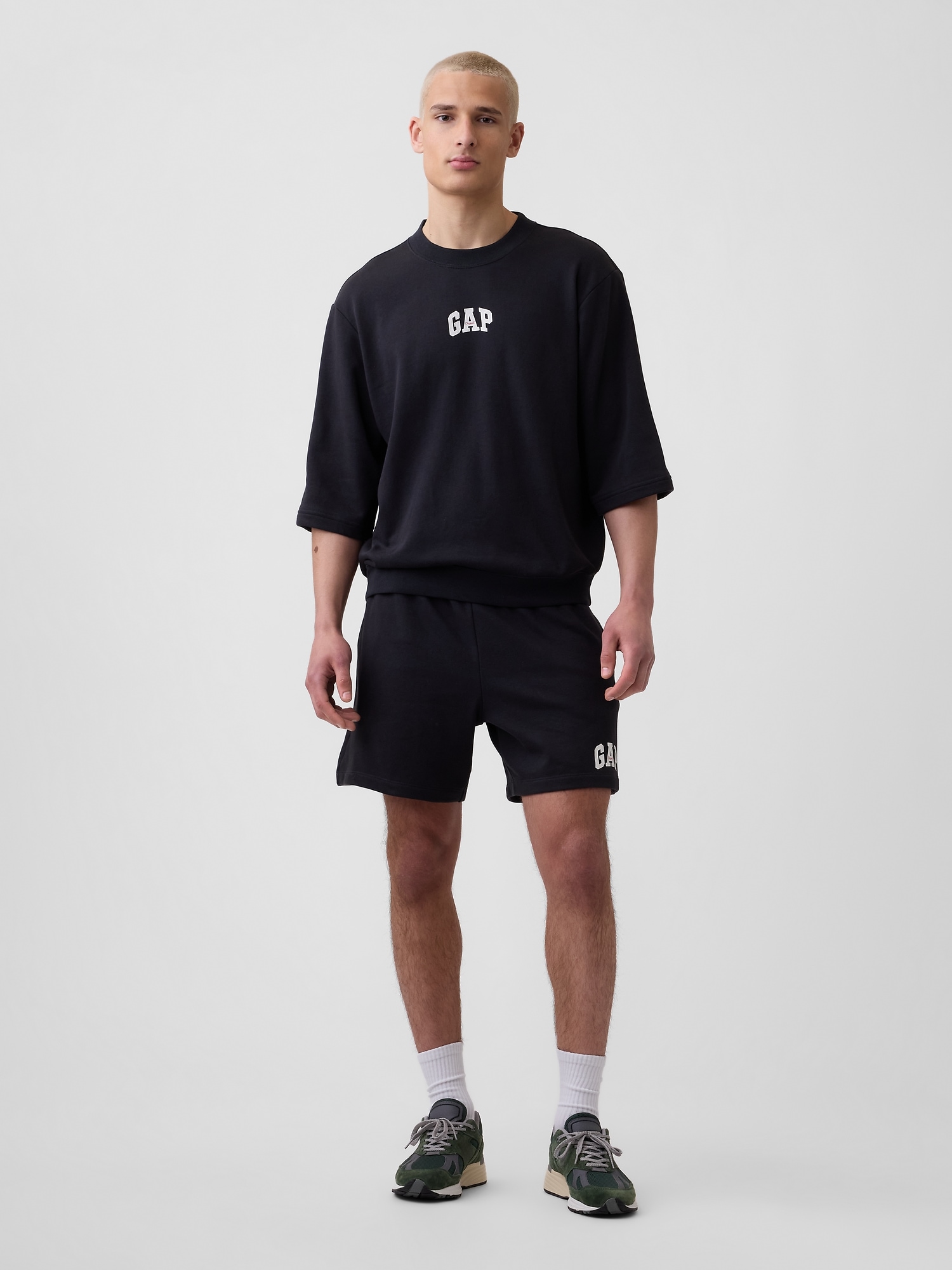 オーバーサイズ GAPロゴ フレンチテリーTシャツ-2