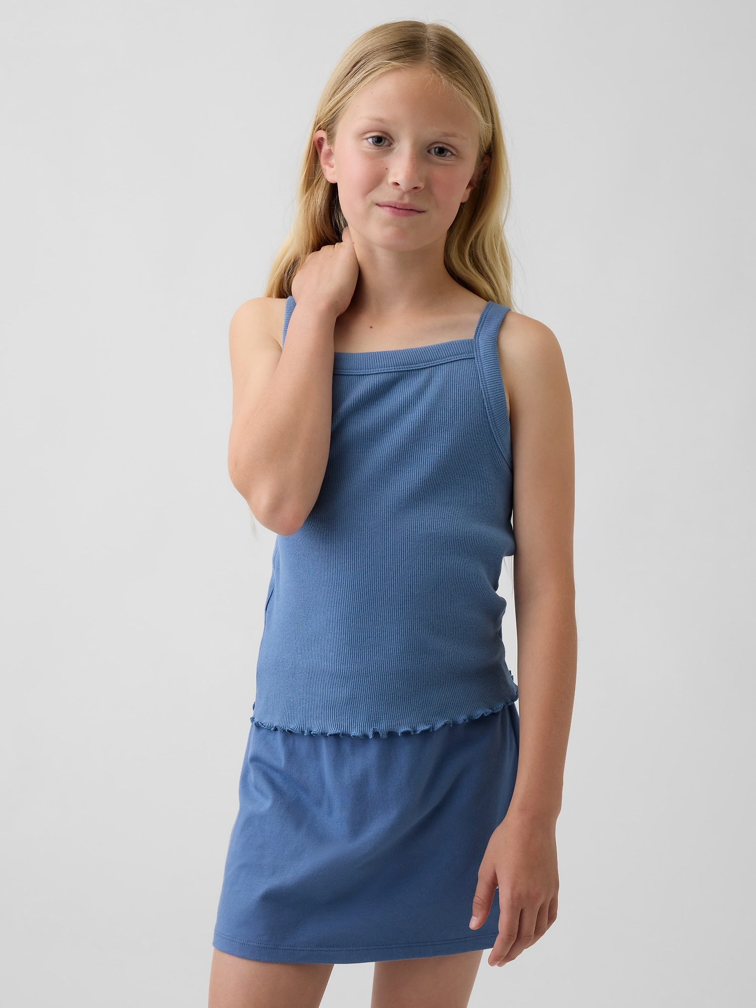 Kids Rib Square-Neck Tank Top