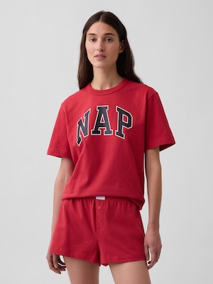 NAPロゴ オーバーサイズ パジャマTシャツ