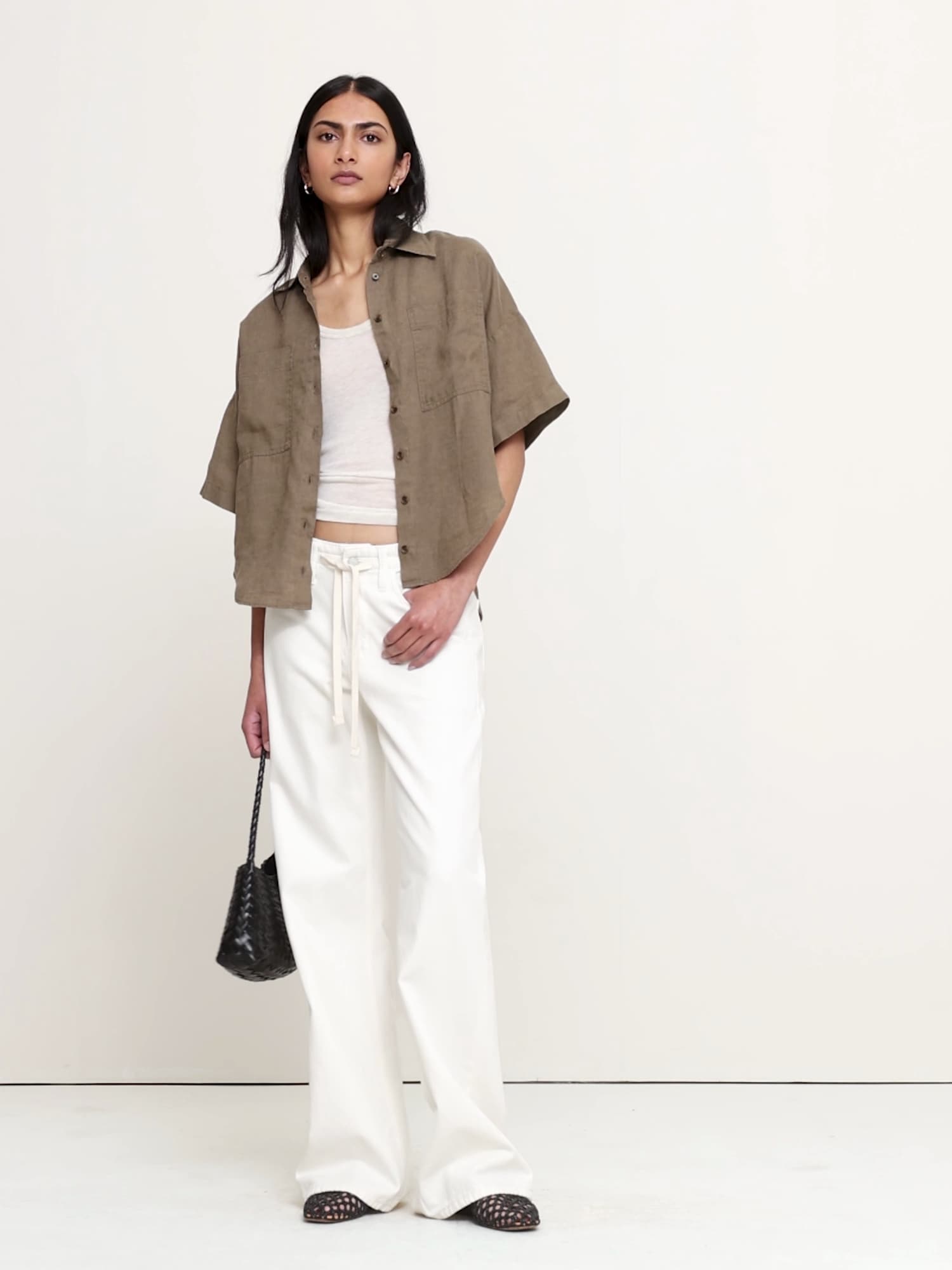 リネン ショートスリーブ シャツ-4