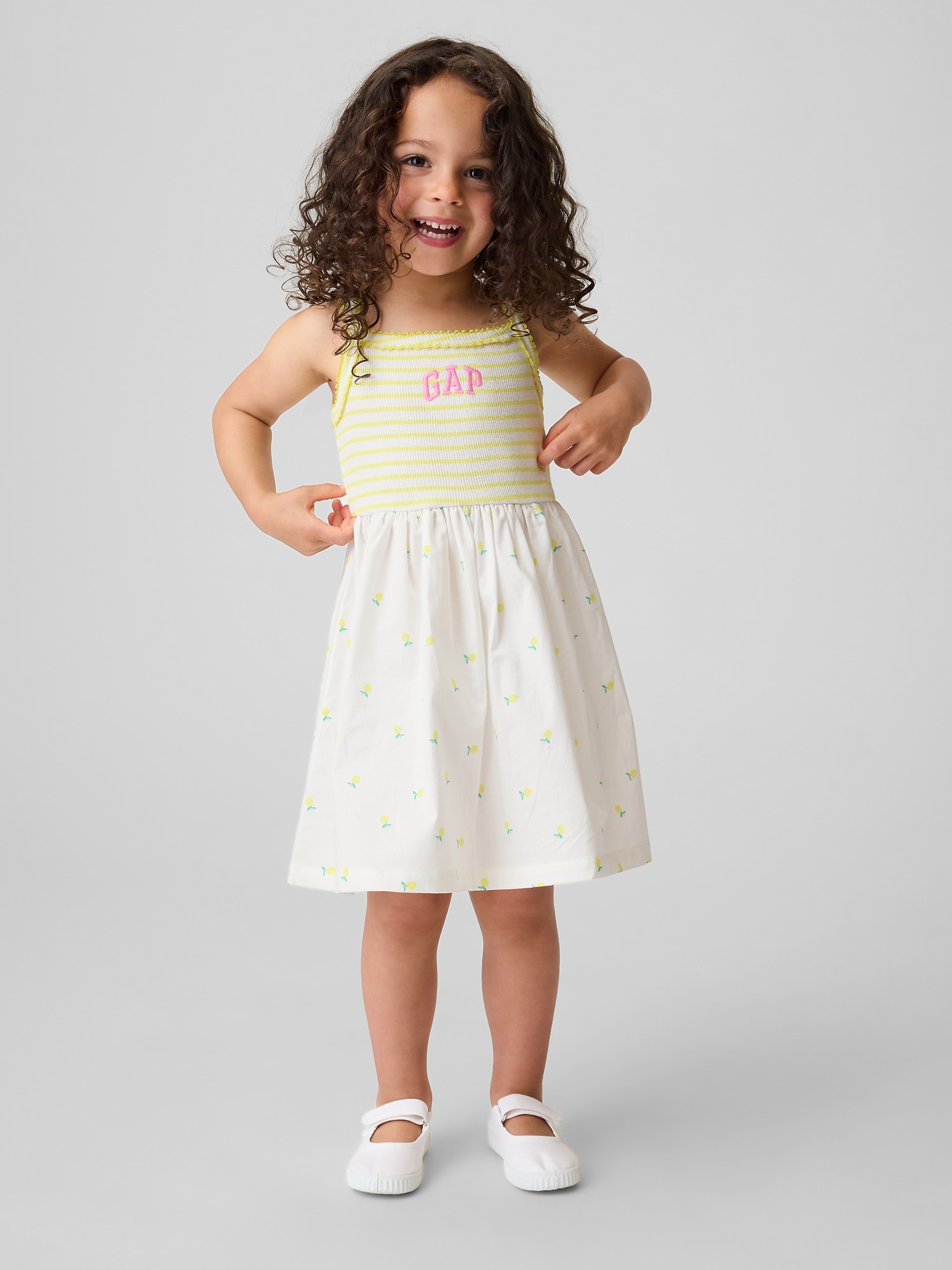 Baby & Toddler Mixed Media Apron Dress