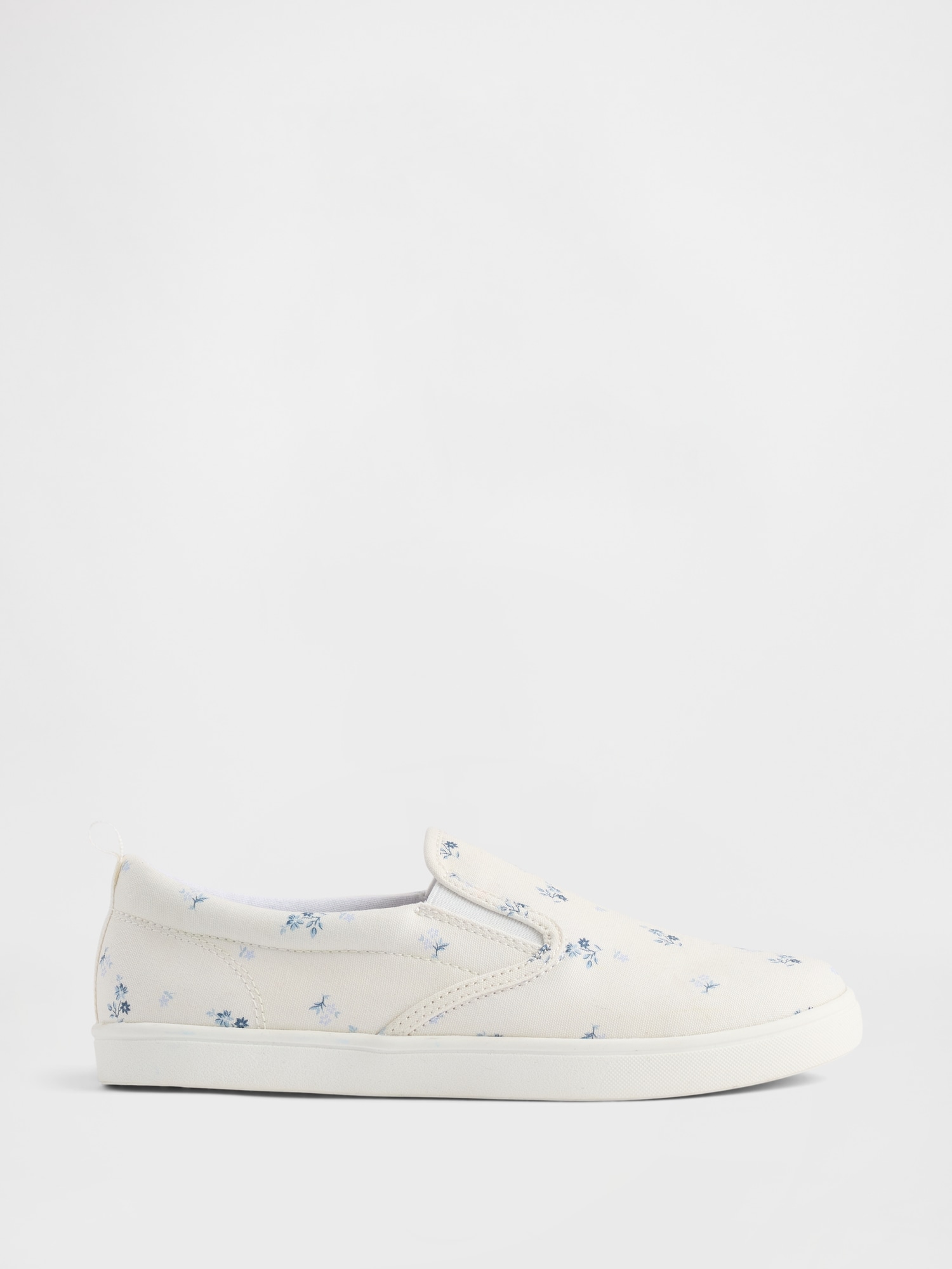 Kids Floral Slip-On Sneakers