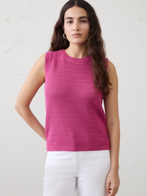 DÉBARDEUR EN TRICOT TEXTURÉ