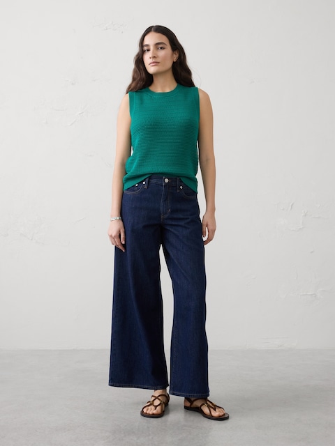 DÉBARDEUR EN TRICOT TEXTURÉ