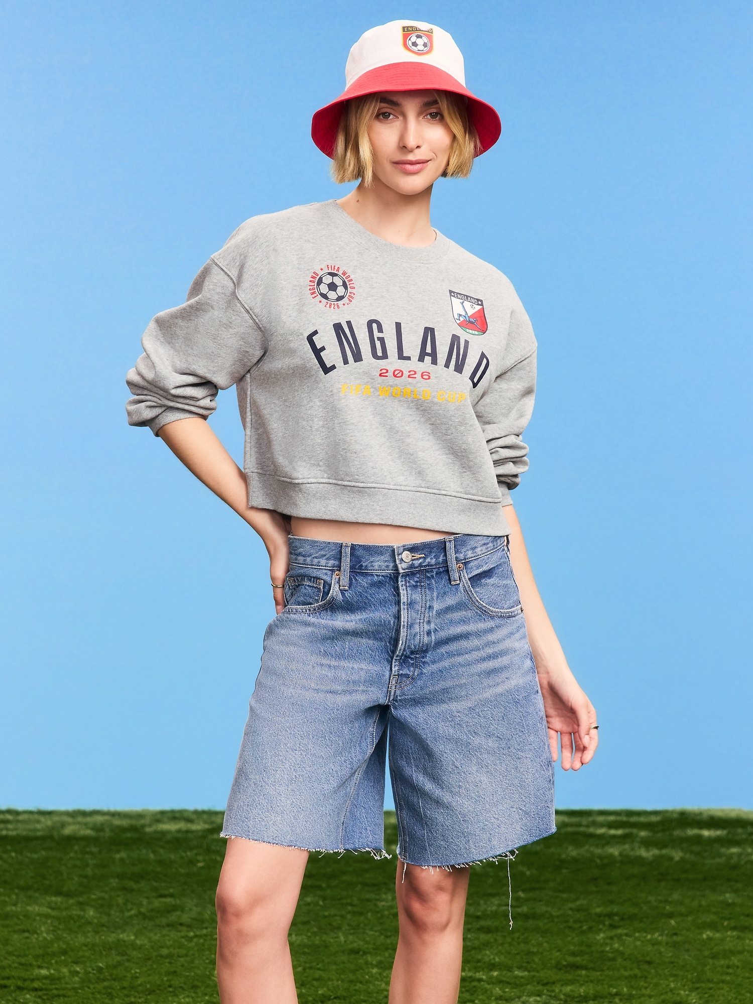 FIFA World Cup 26™ England Oversized Graphic Sweatshirt for Women