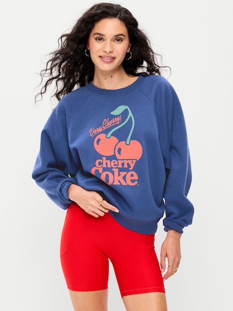 Oversized Raglan Graphic Sweatshirt