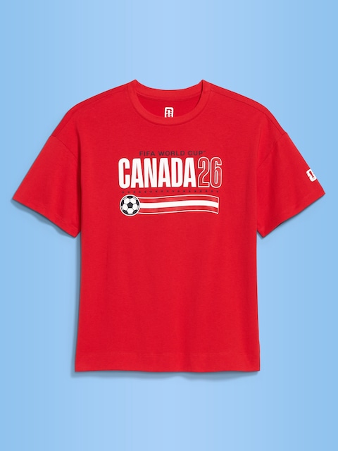 T-SHIRT RÉTRO ENCOLURE RAS DU COU COUPE DU MONDE DE LA FIFA 26™, CANADA POUR FEMME