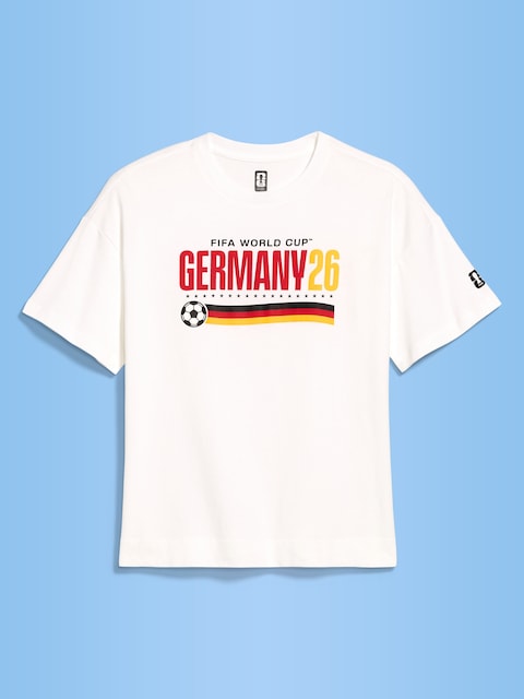 T-SHIRT RÉTRO ENCOLURE RAS DU COU COUPE DU MONDE DE LA FIFA 26™, ALLEMAGNE POUR FEMME