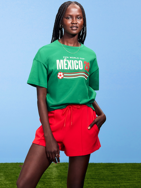 T-SHIRT RÉTRO RAS DU COU COUPE DU MONDE DE LA FIFA 26™, MEXIQUE POUR FEMME