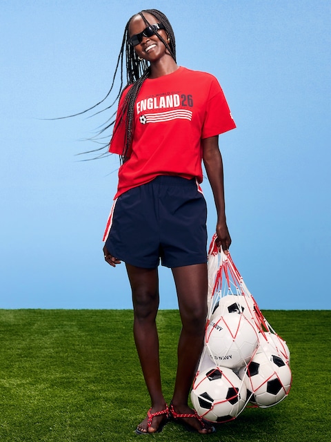 T-SHIRT RÉTRO RAS DU COU COUPE DU MONDE DE LA FIFA 26™, ANGLETERRE POUR FEMME