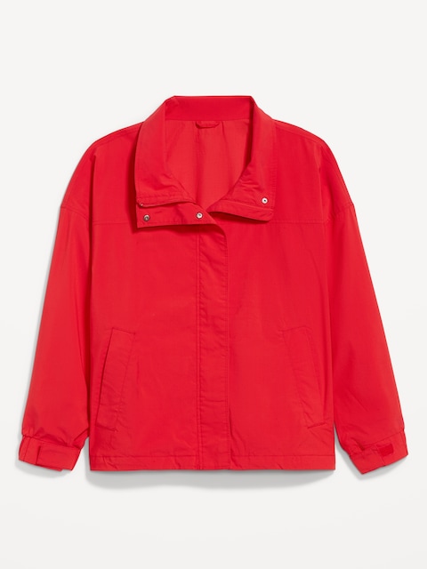 Full-Zip Poplin Jacket