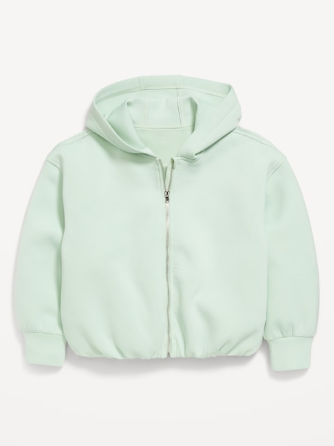 VESTE À CAPUCHON EN MOLLETON RAFFINÉ POUR FILLE