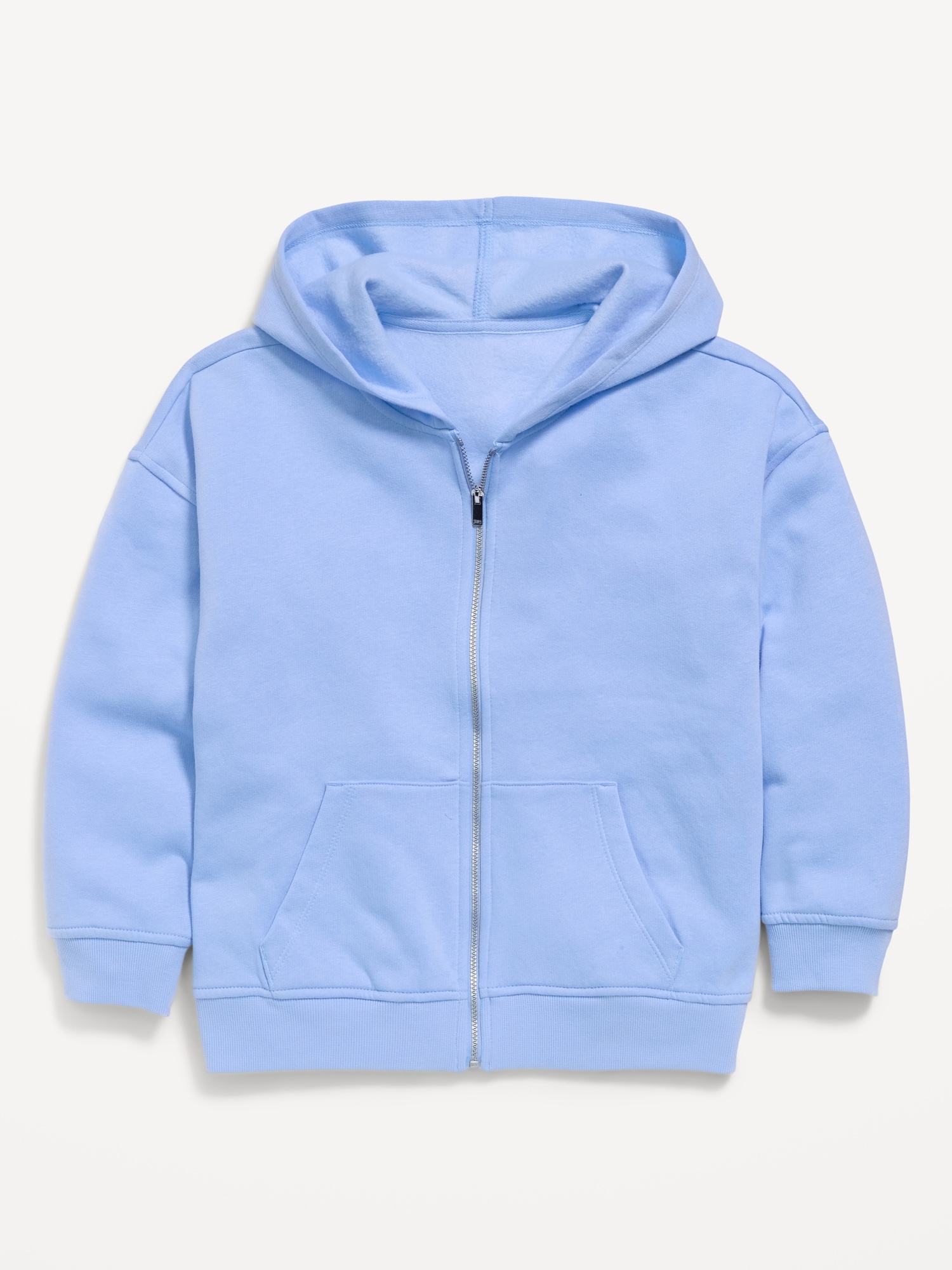 Oversized Fleece Full-Zip Hoodie for Girls