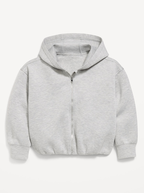 VESTE À CAPUCHON EN MOLLETON RAFFINÉ POUR FILLE