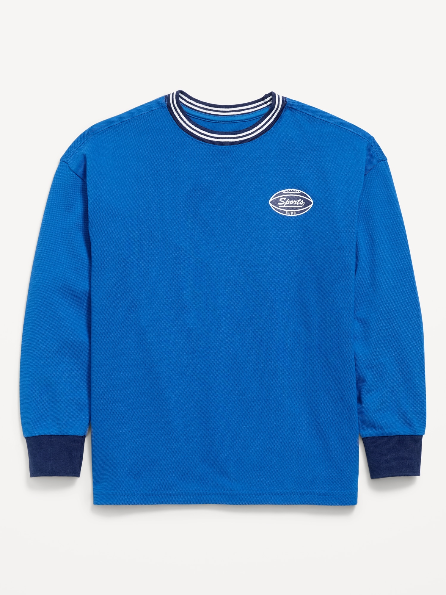 Oversized Long-Sleeve Graphic T-Shirt for Boys