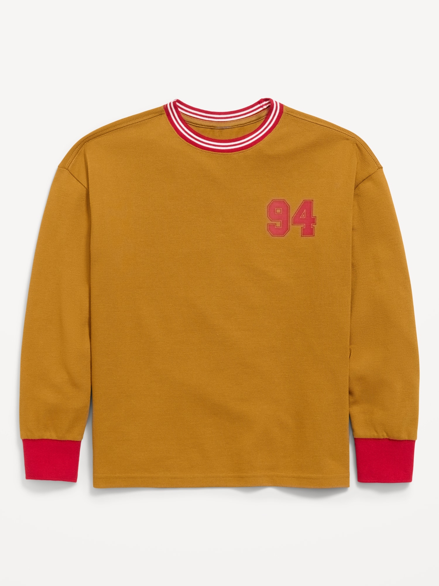 Oversized Long-Sleeve Graphic T-Shirt for Boys