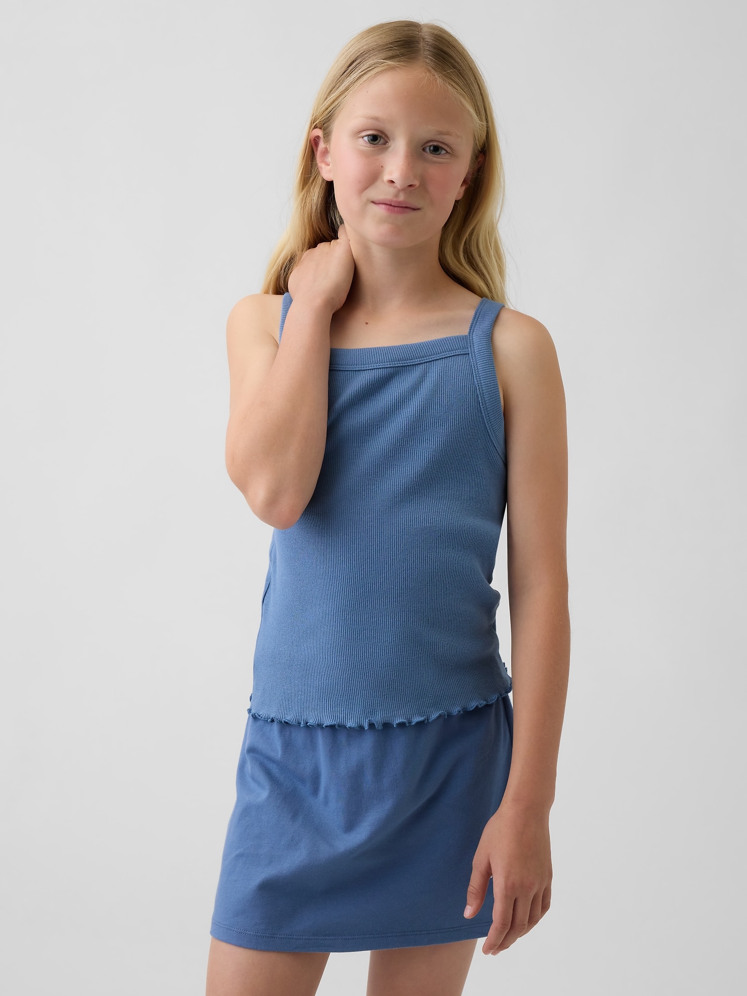 Kids Rib Square-Neck Tank Top