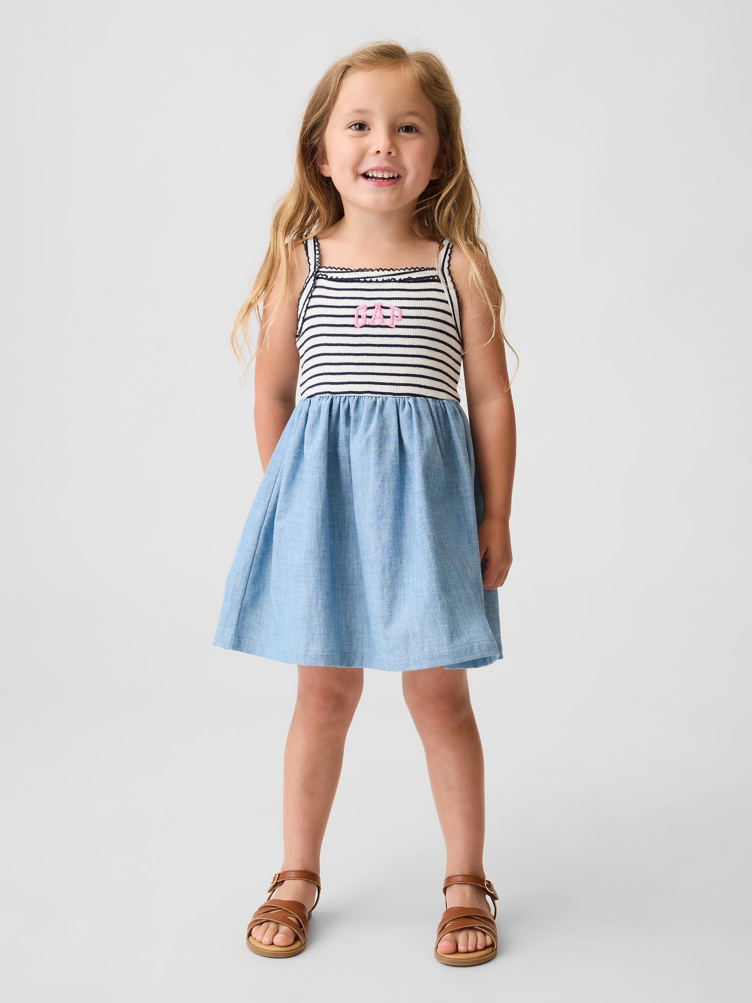 Baby & Toddler Mixed Media Apron Dress