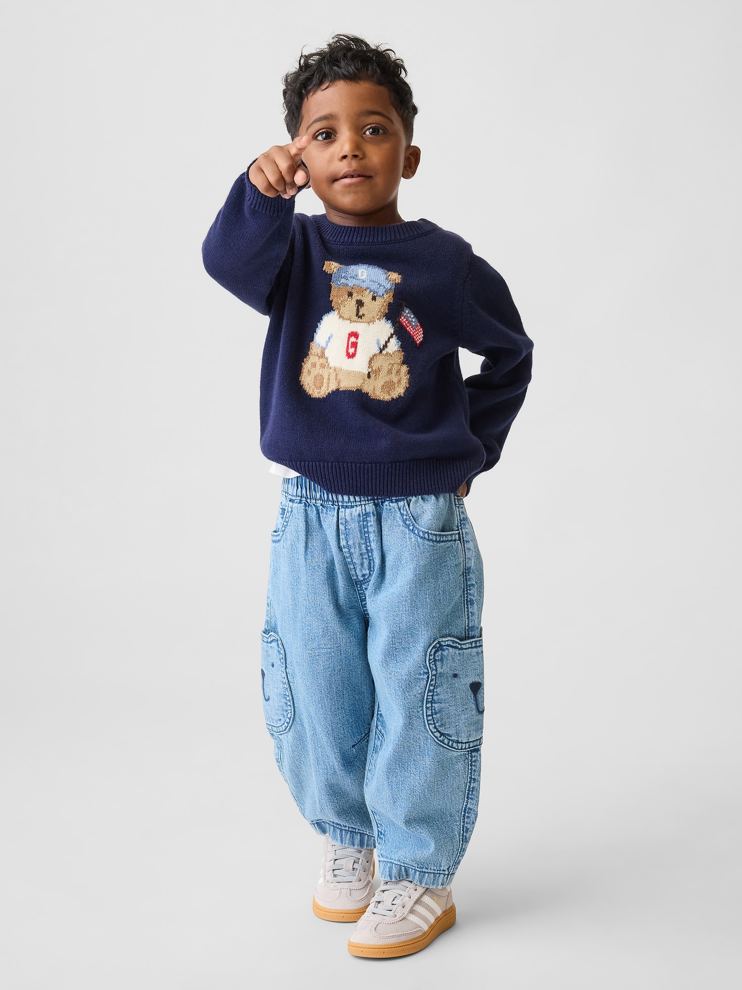 Baby & Toddler Brannan Bear Pocket Pull-On Barrel Jeans