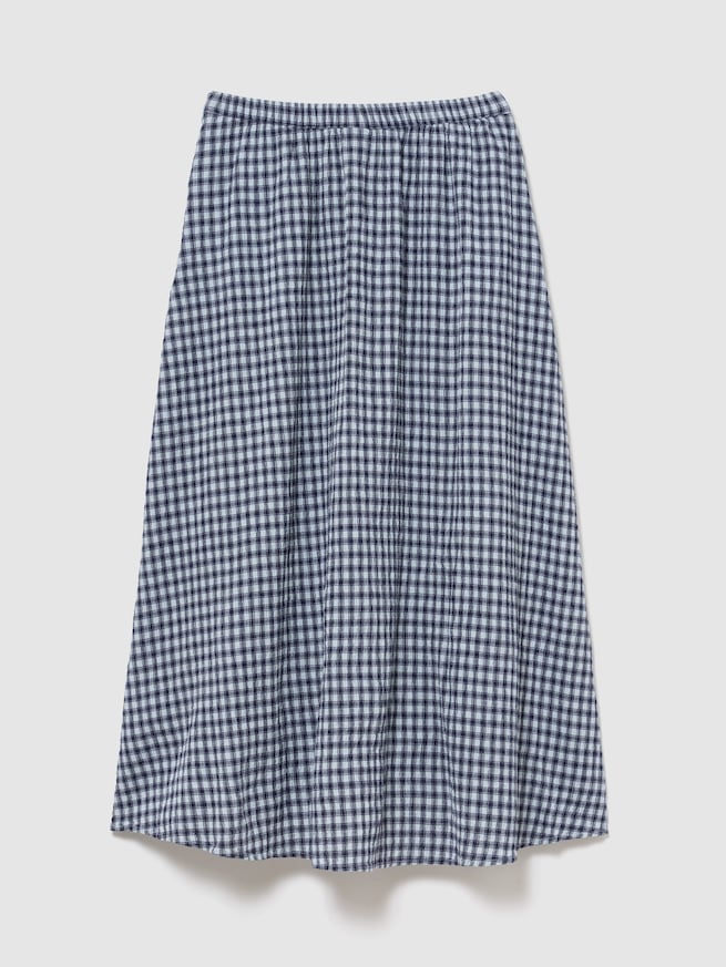 ギンガムチェック マキシスカート-1