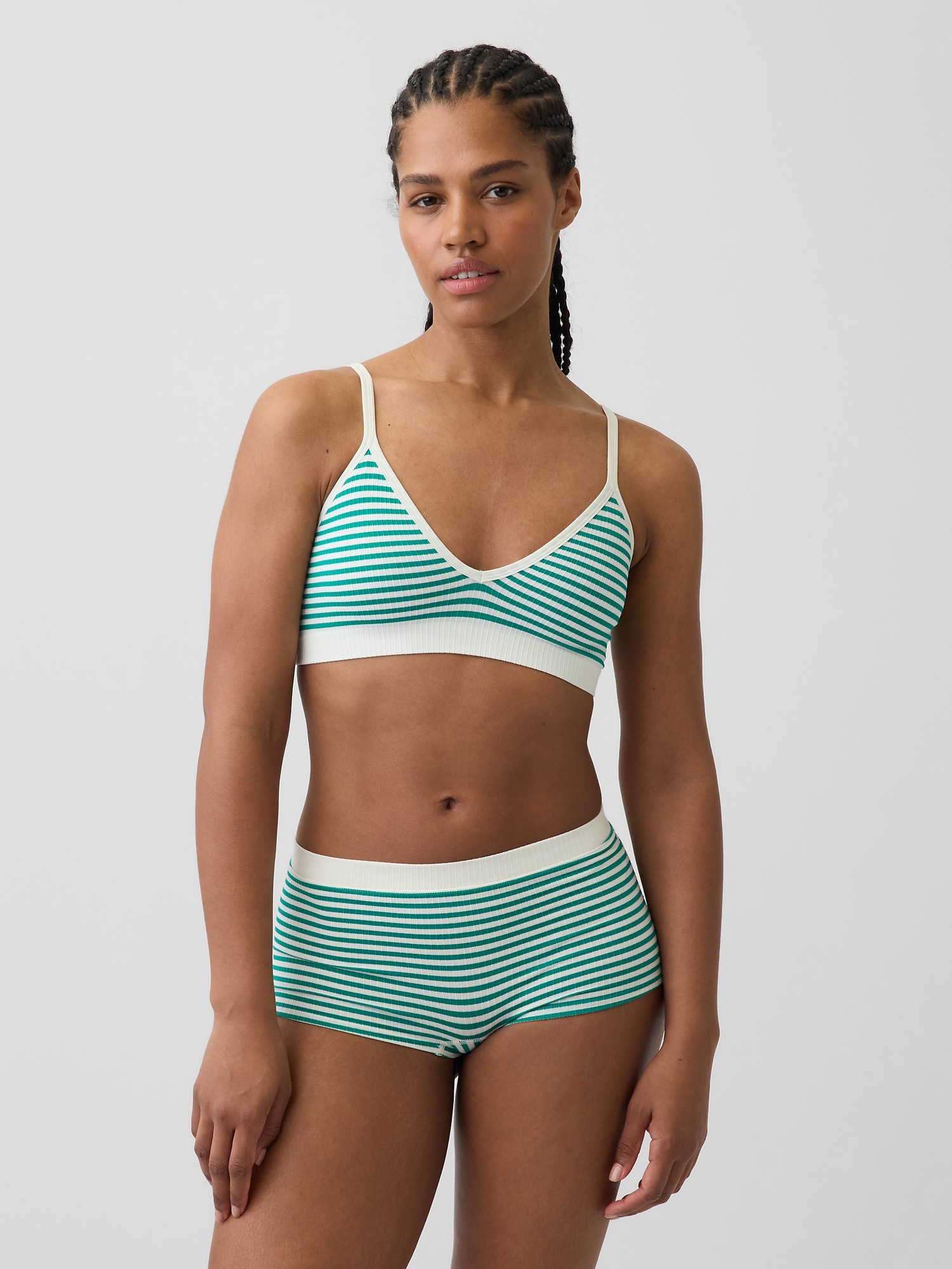 Seamless Rib Triangle Bralette