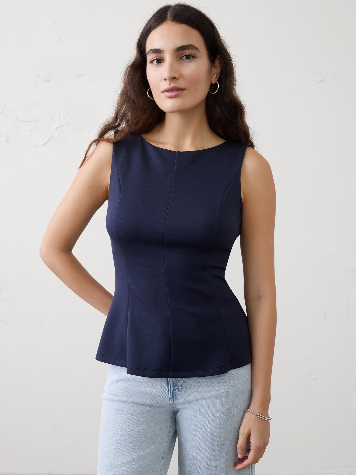 Soft Touch Peplum-Hem Top