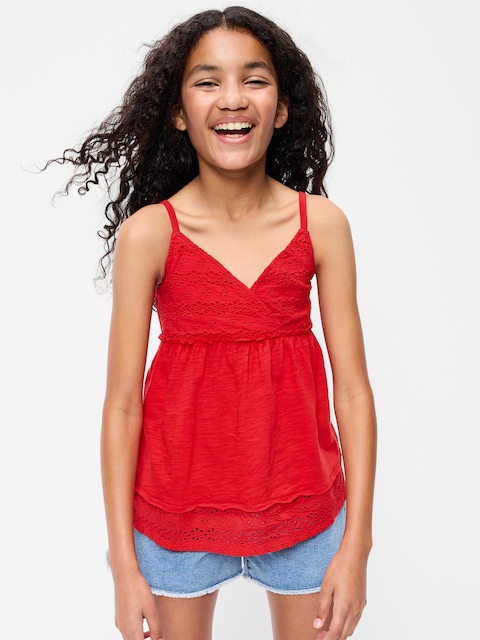 Sleeveless Eyelet Top for Girls