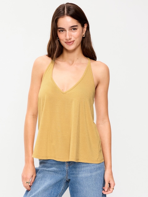 Strappy-Back Swing Tank Top