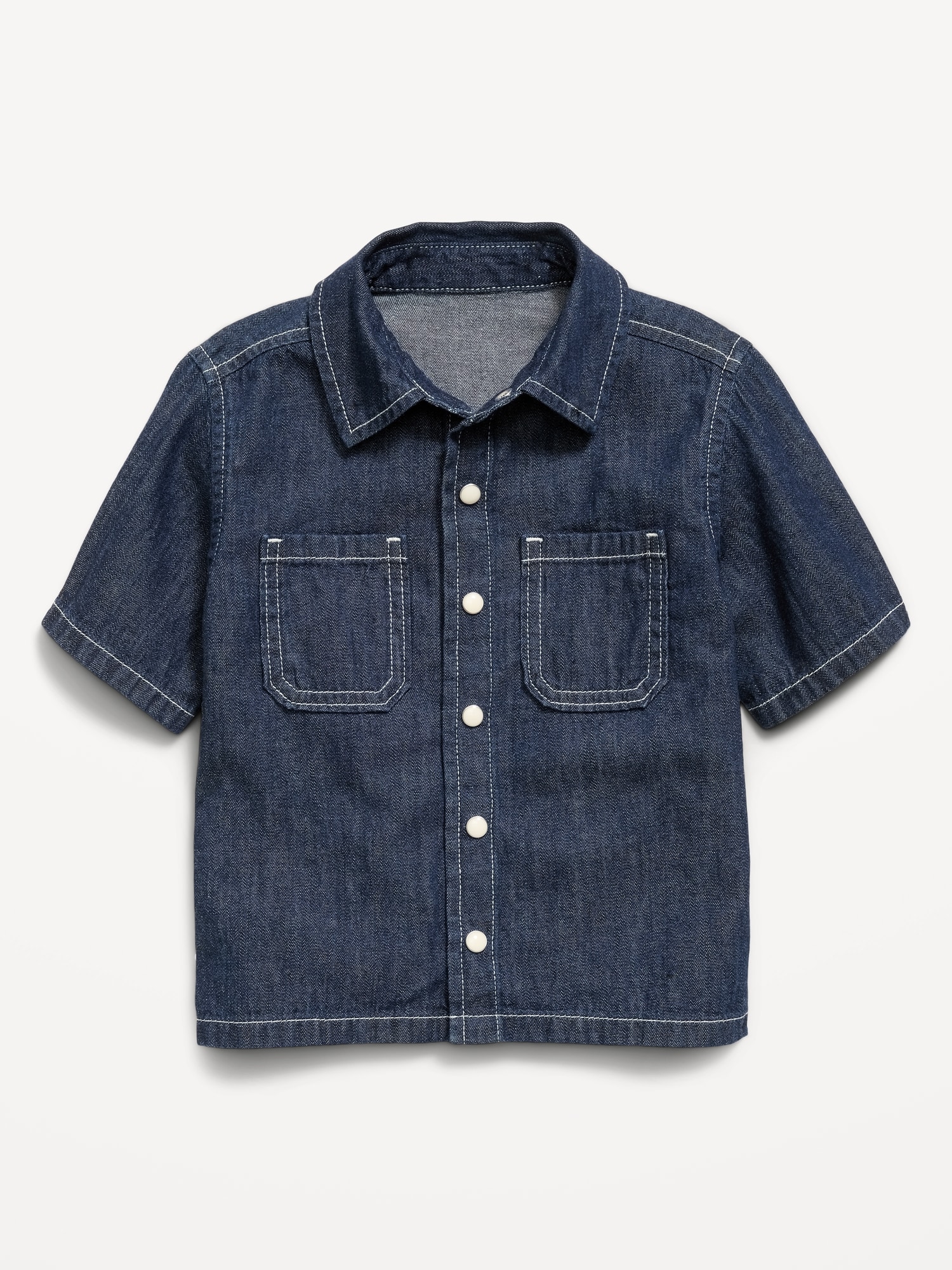 Short-Sleeve Boxy Shirt for Toddler Boys