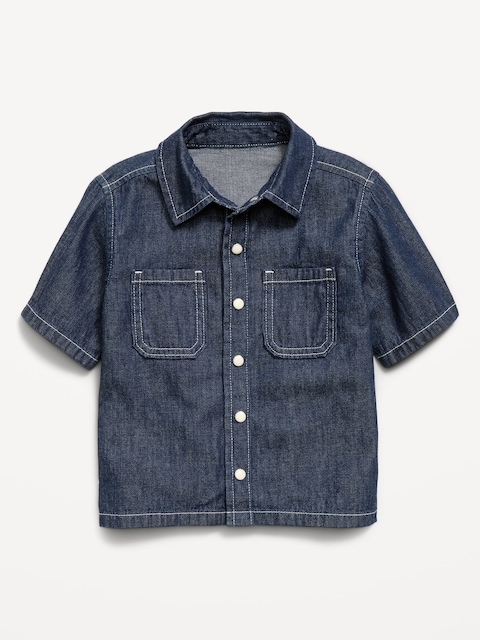 CHEMISE DROITE À MANCHES COURTES POUR TOUT-PETIT