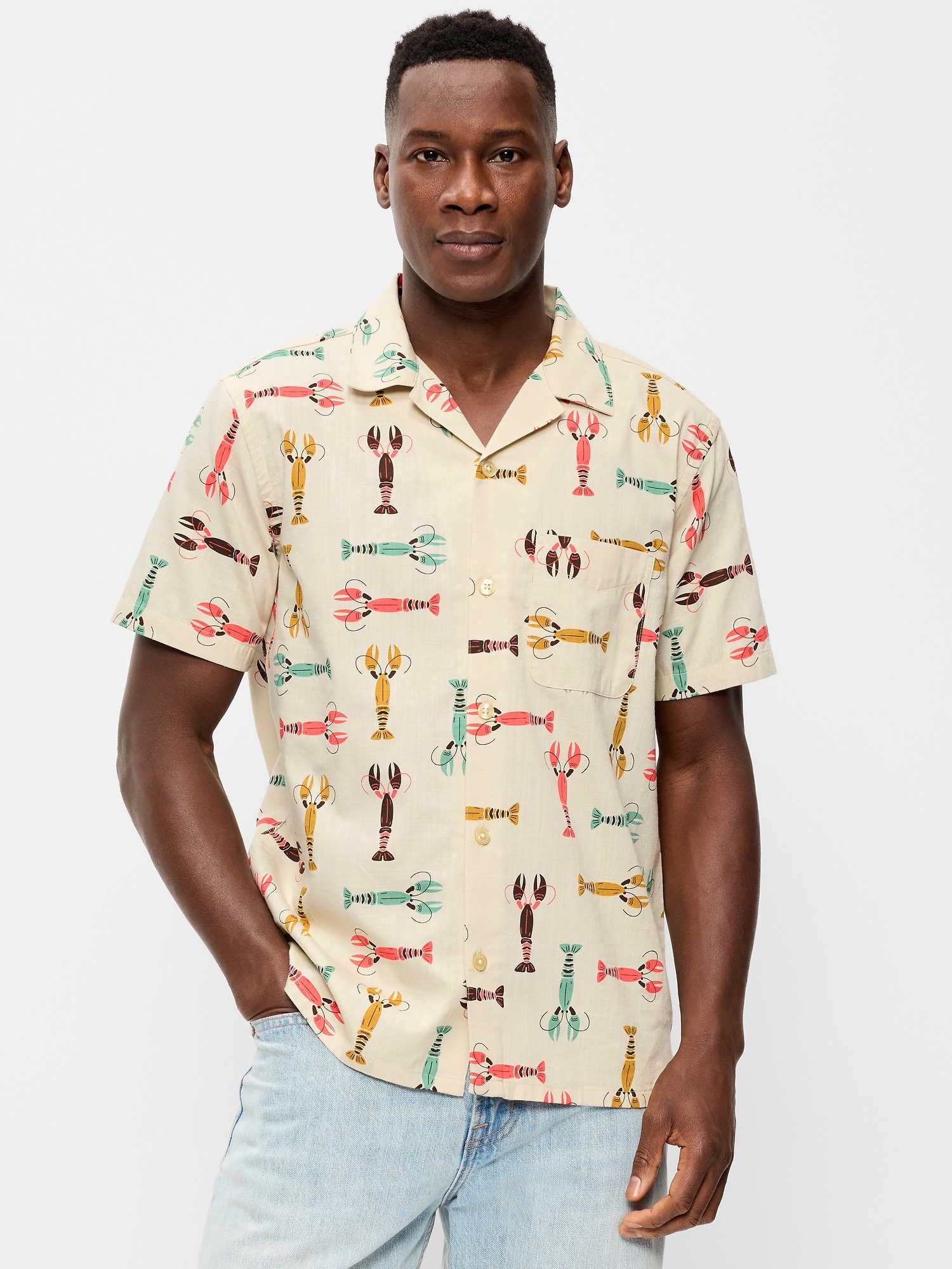 CHEMISE DE VACANCES À MANCHES COURTES