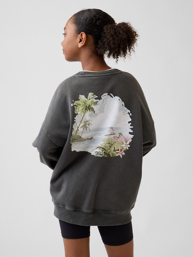 Gap &times; ディズニー ヴィンテージソフト オーバーサイズ スウェットシャツ (キッズ)-2