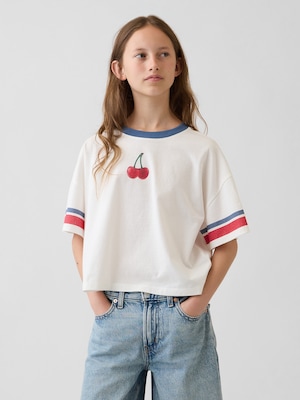 オーバーサイズ グラフィックTシャツ (キッズ)