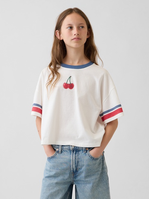 オーバーサイズ グラフィックTシャツ (キッズ)