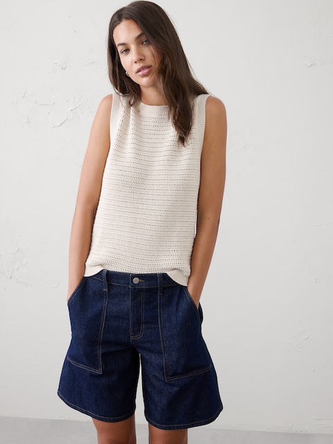DÉBARDEUR EN TRICOT TEXTURÉ