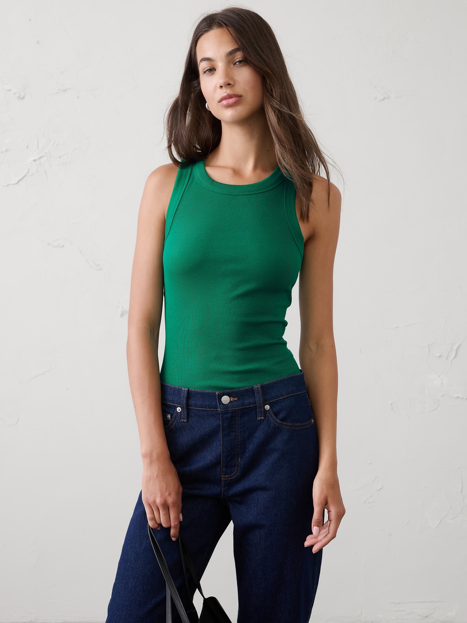 Ribbed Racer Tank