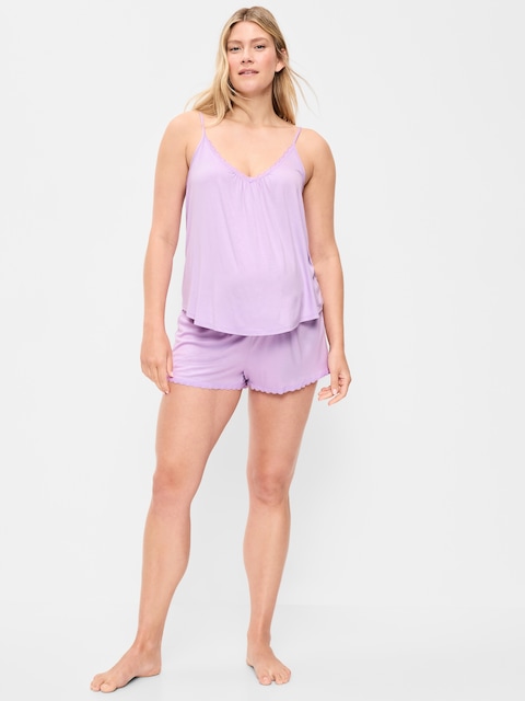 Maternity Jersey Pajama Short Set
